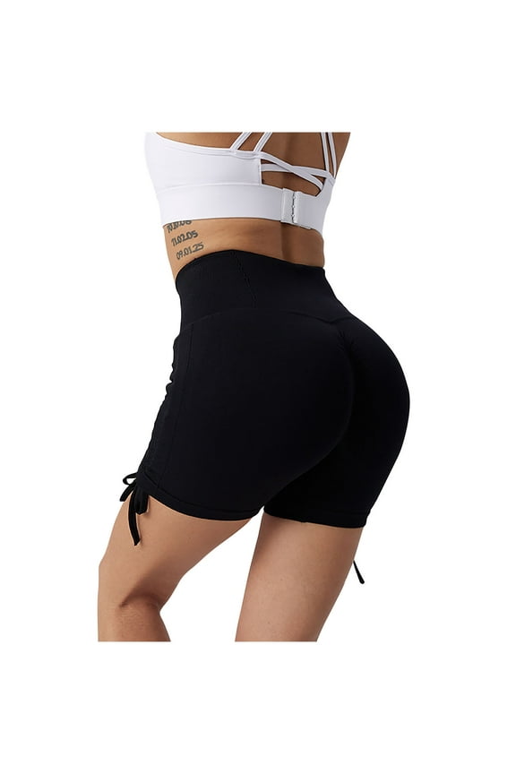 Women's 5-Inch Scrunch Butt Lifting Shorts, High Waist Stretch Workout Booty Shorts