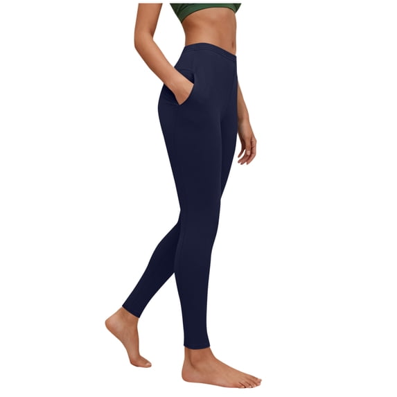 REALiKUN Women's Athletic Cross Leggings, High Waisted Yoga Pants with Pockets, Workout Running Tights