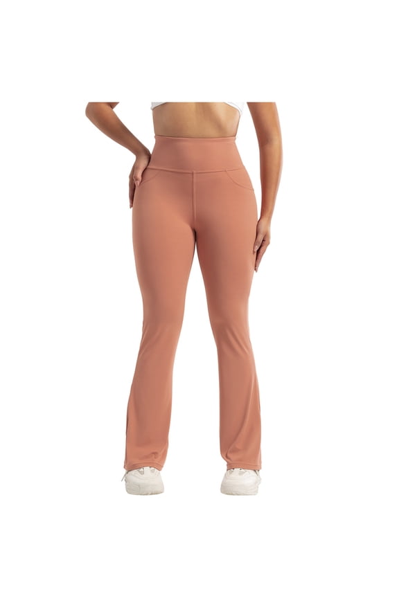 Women's Athletic Pants Butt Workout Yoga Stretch Pants High Waist Jogger Flare Sweatpants