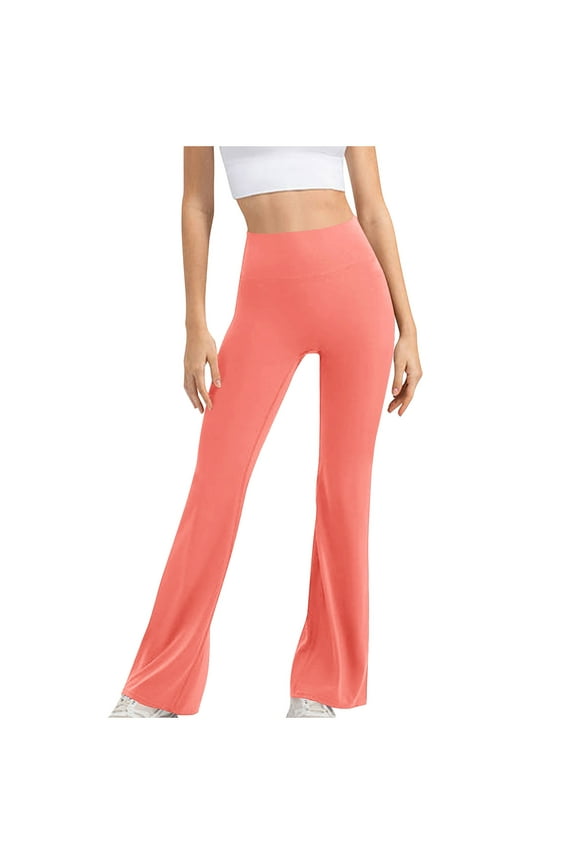 Women's Bootcut Yoga Pants High Waist Workout Bootleg Yoga Pants 4 Way Stretch Flare Leggings Pants