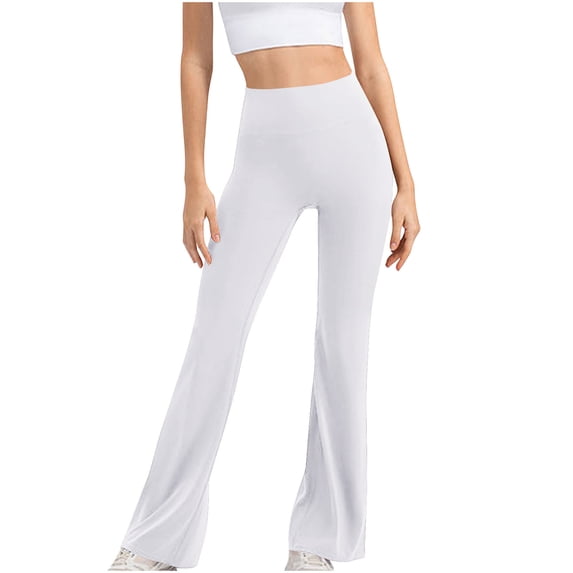 REALiKUN Women's Bootcut Yoga Pants High Waist Workout Bootleg Yoga Pants 4 Way Stretch Flare Leggings Pants