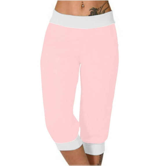 REALiKUN Women's Capri Pants Sweatpants Casual Capri Joggers Pockets Yoga Pants Workout pants