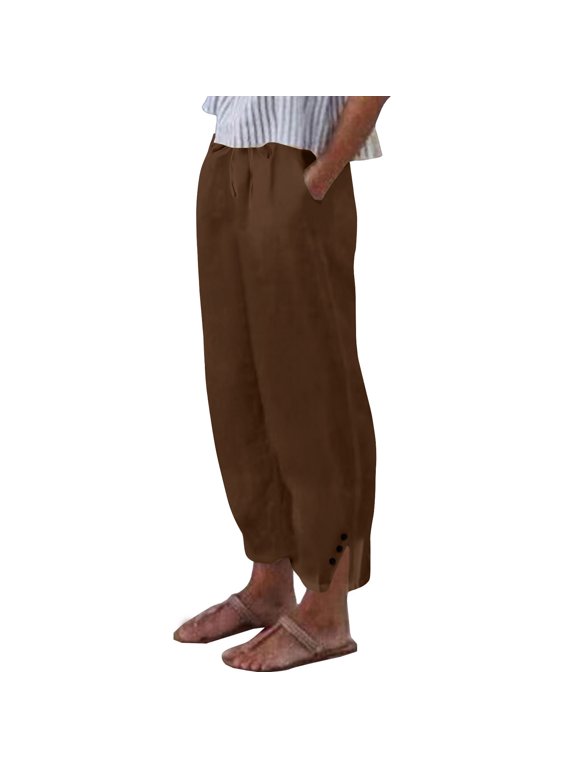 Women's Casual Lantern Tapered Harem Pants Loose Fit Style Ankle Trousers Summer Baggy Slacks with Pocket