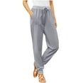 thumbnail image 1 of REALiKUN Women's Casual Loose Drawstring Elastic High Waisted Joggers Pants with Pockets, 1 of 6