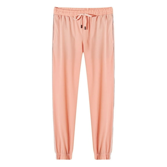 REALiKUN Women's Casual Trendy Comfy Baggy Sweatpants Drawstring Waist Jogger Pants Lightweight Stretch Loose Fit