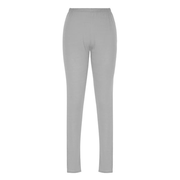 REALiKUN Women's Cotton Solid Basic High Waist Elastic Jersey Full Length Leggings
