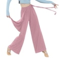 thumbnail image 1 of REALiKUN Women's Dance Pants Straight Tube Flowing Loose Wide Leg Pants Body Flowing Strap Pants, 1 of 6