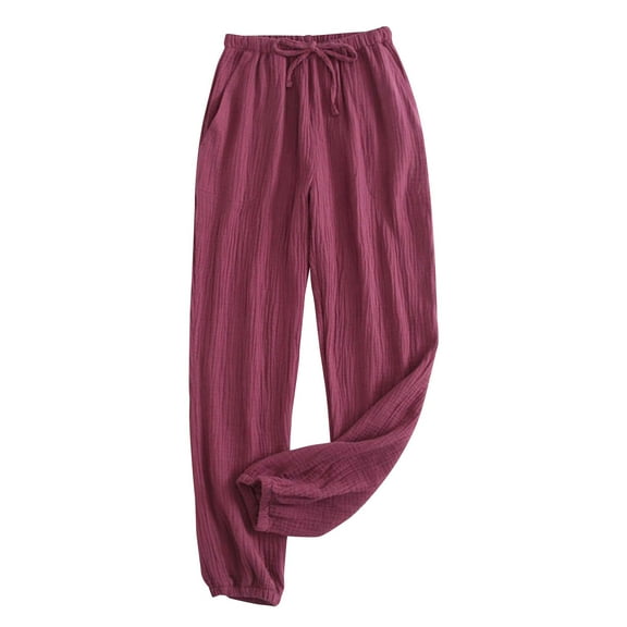 REALiKUN Women’s High Waist Elastic Long Pants Comfortable Trousers for Casual Daily Wear