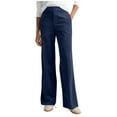 thumbnail image 1 of REALiKUN Women's High Waisted Straight Leg Corduroy Pants with Pockets Casual Fall Trousers Bottoms, 1 of 8
