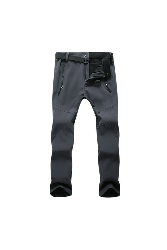 Women's Hiking Pants Lightweight Quick-Dry Water Resistant Cargo Pants with Elastic Waist Zipper Pockets