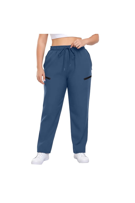 Women's Lightweight Quick Dry Hiking Cargo Pants Outdoor Camping Climbing Golf Athletic Pants with Zipper Pockets