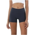 thumbnail image 1 of REALiKUN Women's No Front Seam Biker Shorts, High Waist 3" Inseam Athletic Shorts for Gym, Running & Yoga, 1 of 3
