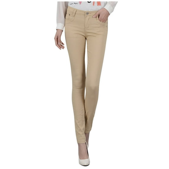 REALiKUN Women's Skinny Jeans Stretchy High Rise Tummy Control Jeggings Summer Butt Lifting Denim Pants Slim Fit