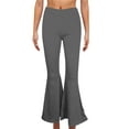thumbnail image 1 of REALiKUN Women's Stretchy Wide Leg High Waist Bell Bottom Flare Dress Pants, 1 of 5