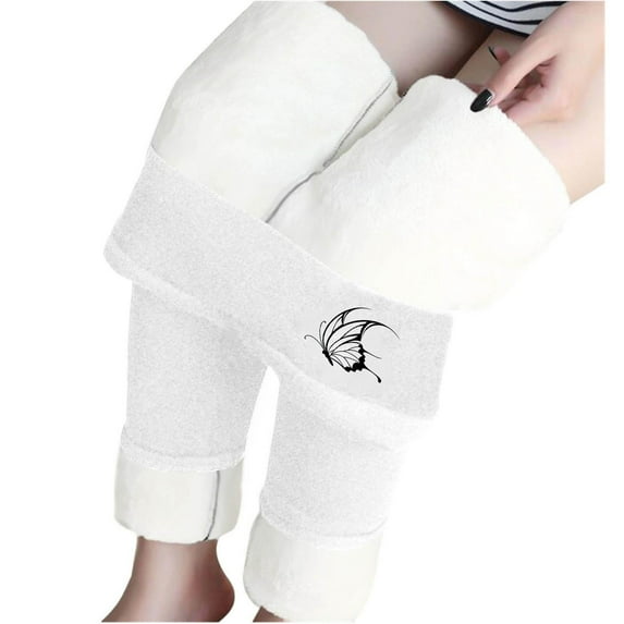 REALiKUN Women's Thick Fleece Lined Leggings, Thermal Winter Yoga Pants for Cold Weather, High Waisted