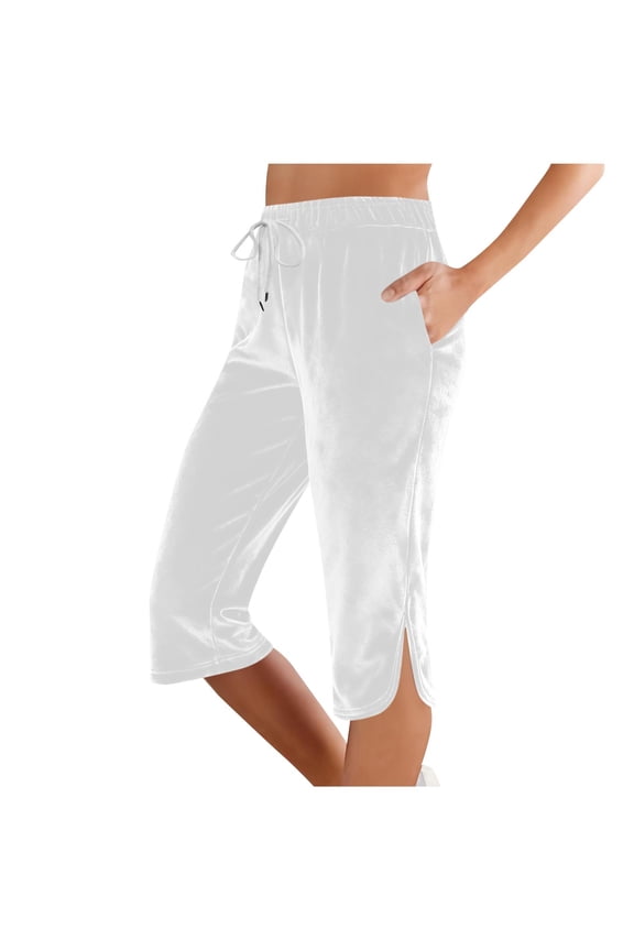 Women's UPF 50+ Quick Dry Swim Capris Shorts Beach Bathing Suit Bottoms Sun Protective Pants with Pockets