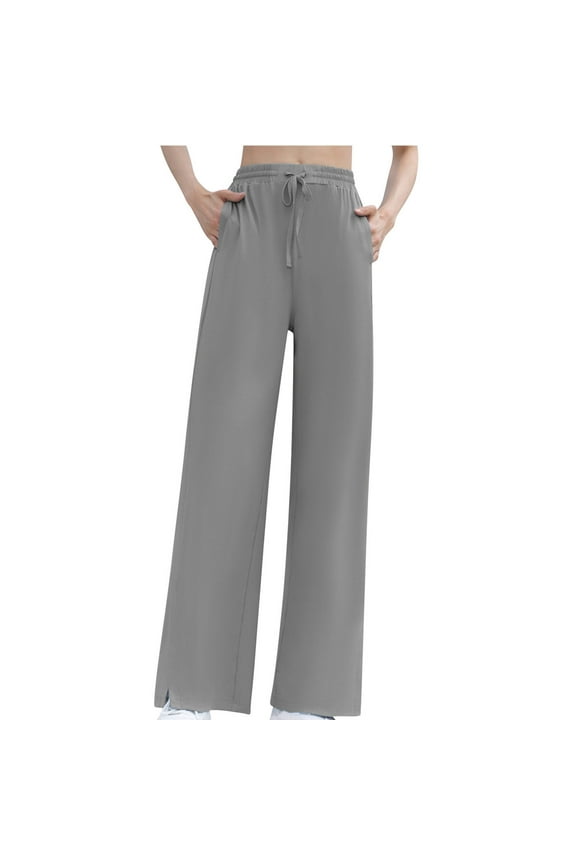 Women's Wide Leg Pants Swim Beach Pants UPF 50+ Lightweight Travel Quick Dry Trousers