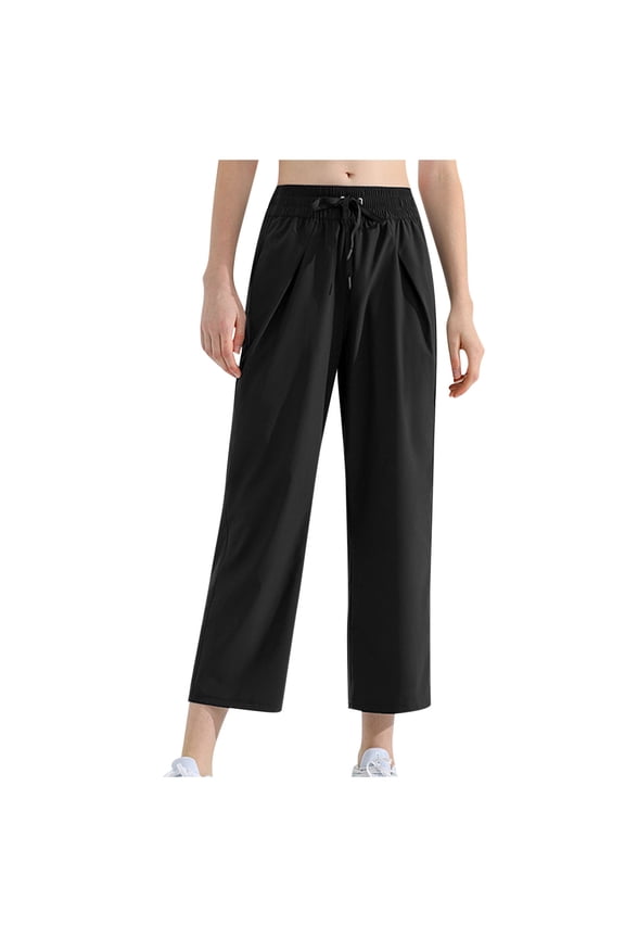 Women's Wide Leg Pants - UPF 50+ Swim Beach Pants Lightweight Travel Pants Quick Dry Sun Protective for Outdoor & Vacation