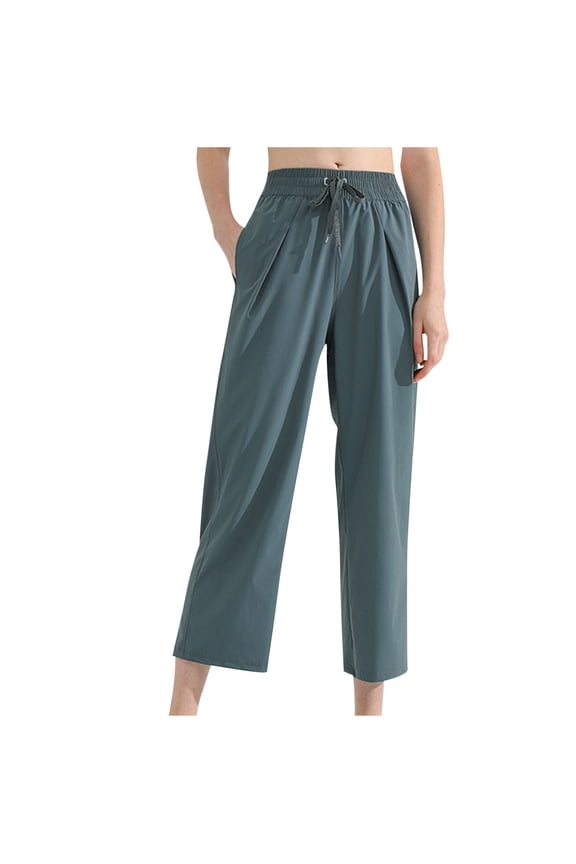 Women's Wide Leg Pants - UPF 50+ Swim Beach Pants Lightweight Travel Pants Quick Dry Sun Protective for Outdoor & Vacation