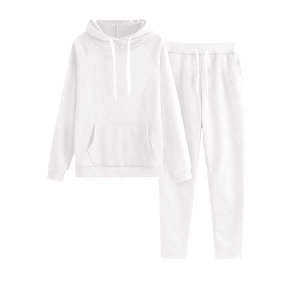 REALiKUN Women's Winter Sweatsuit Set, Hoodie & Jogger Pants, Casual Track Suit for Lounge & Workout