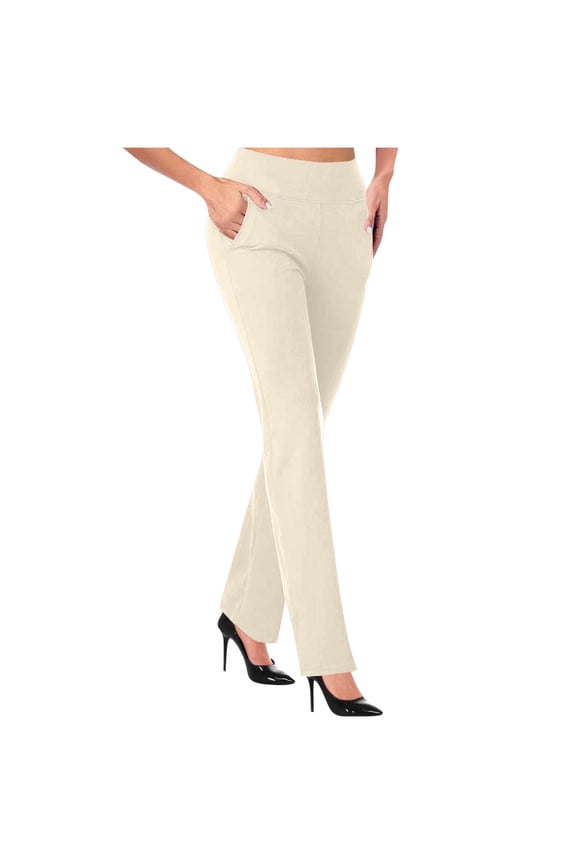 Women’s Yoga Pants Flare Leggings High Waist Dress Pants Office Casual Pants