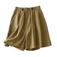 thumbnail image 1 of REALiKUN Womens Bermuda Shorts Knee Length Casual Summer Pull On Basketball Loose Lounge Long Shorts with Pockets Trendy Beach Shorts, 1 of 8