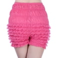 thumbnail image 1 of REALiKUN Womens Bloomers Plush Ruffles Pumpkin Pants Bottom Shorts Pink S, 1 of 8