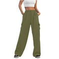 thumbnail image 1 of REALiKUN Womens Wide Leg Pants Dressy Casual Elastic High Waisted Palazzo Business Lounge Trousers, 1 of 7