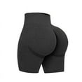thumbnail image 1 of REALiKUN Workout Shorts for Women Scrunch Seamless Soft High Waist Gym Shorts Dark Gray M, 1 of 2