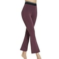 thumbnail image 1 of REALiKUN Yoga Pants Women Elastic Waist Soft Comfy Butt Lift Flare Pants Casual Loose Fit Bell Bottom Workout Trouser Pants, 1 of 3