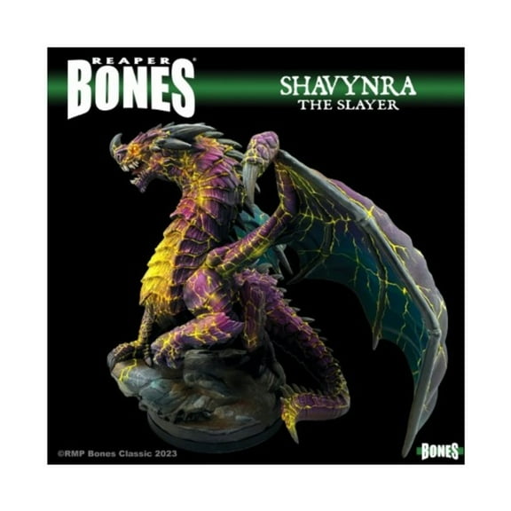 Reaper Miniatures REM77760 Bones Classic Shavynra Huge Dragon Box Set Miniatures