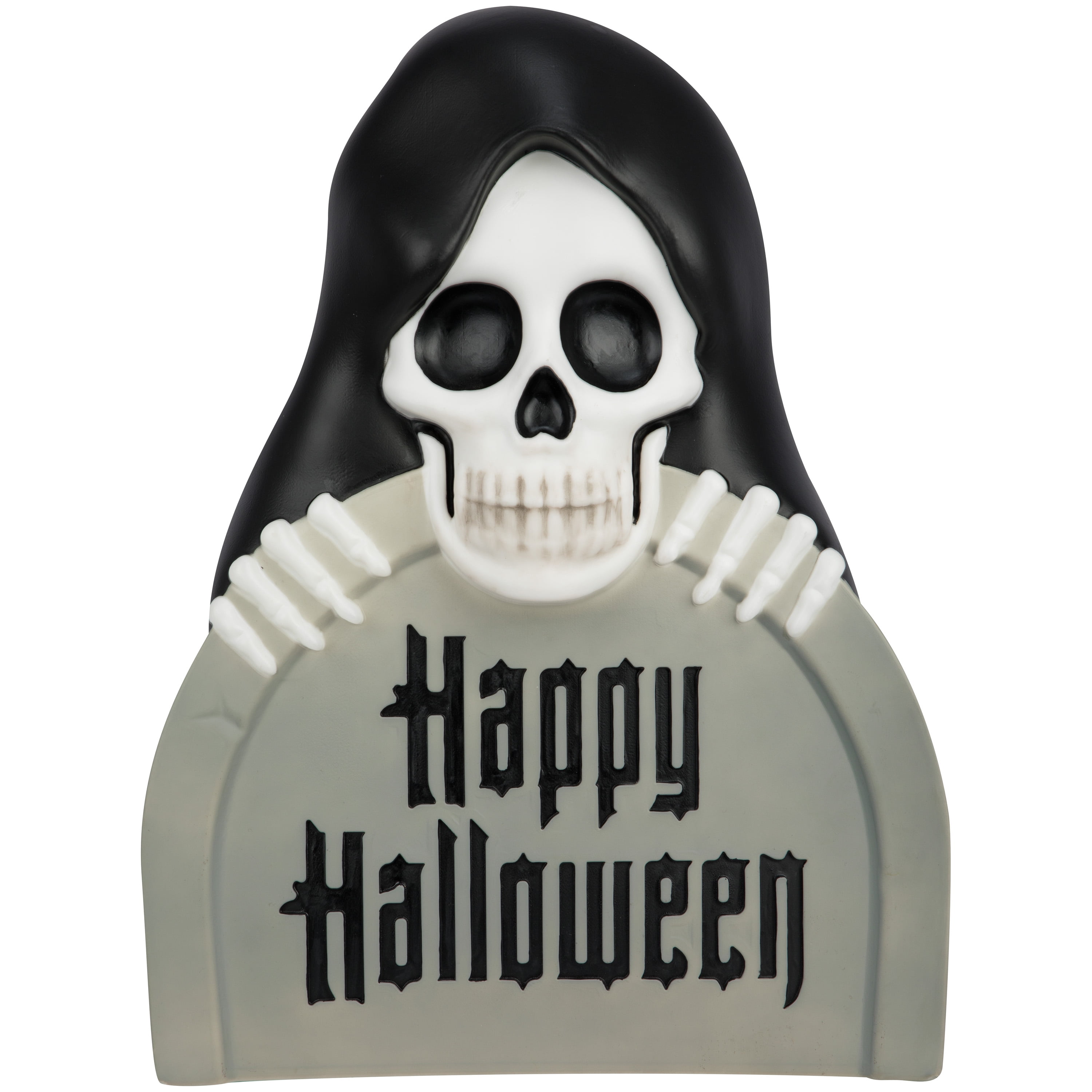 Way To Celebrate 18 in Lighted Blow Mold Reaper with Tombstone, Outdoor Decor, Multicolor