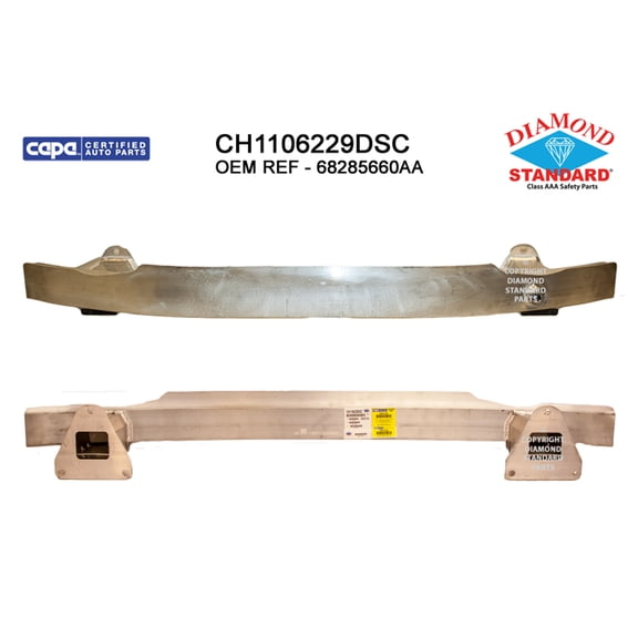 REAR BUMPER IMPACT BAR; EXCEPT TRAILHAWK MODELS; MADE OF HIGH STRENGTH