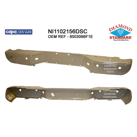 REAR STEP BUMPER FACE BAR; PAINT TO MATCH; WITH PARK ASSIST SENSOR    HOLES; MADE OF STEEL