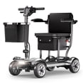 thumbnail image 1 of REARFIT Lightweight 4 Wheel Mobility Scooter for Seniors, Cruise Airport Approved, 43lb Foldable Mobility Scooter with Removable Lithium Battery for 30.4 Miles Travel, 300lbs Capacity, Silver, 1 of 13