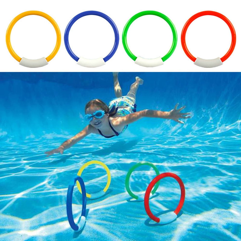 REASONCOOL 4pcs Pool Diving Swim Toys Colorful Underwater Training
