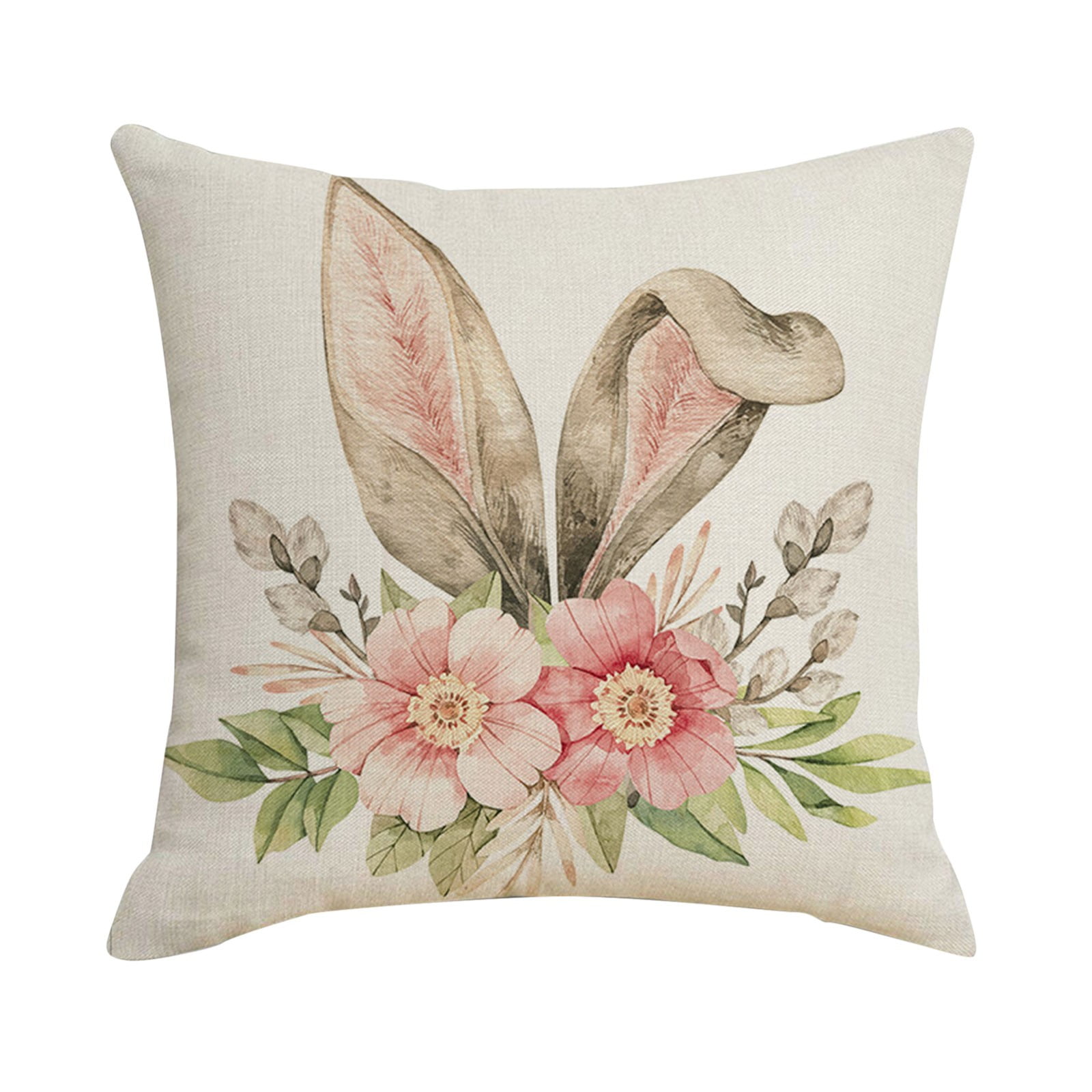 REASONCOOL Spring Decoration Sofa Linen Cartoon Pillow Pillow Bed