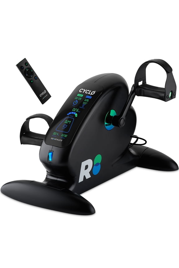 CYCLO Compact Under Desk Electric Pedal Exerciser with Remote