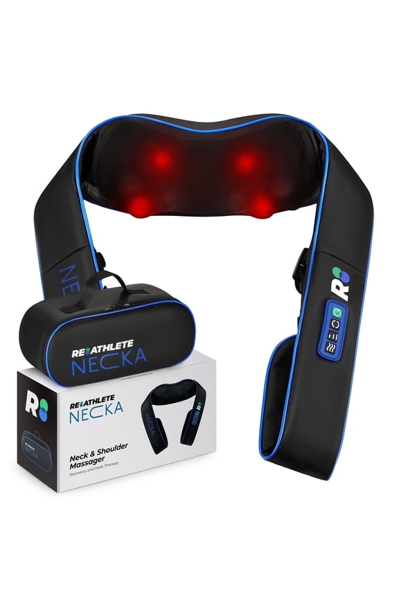 NECKA Electric Shiatsu Back and Neck Massager with Heat for Pain Relief