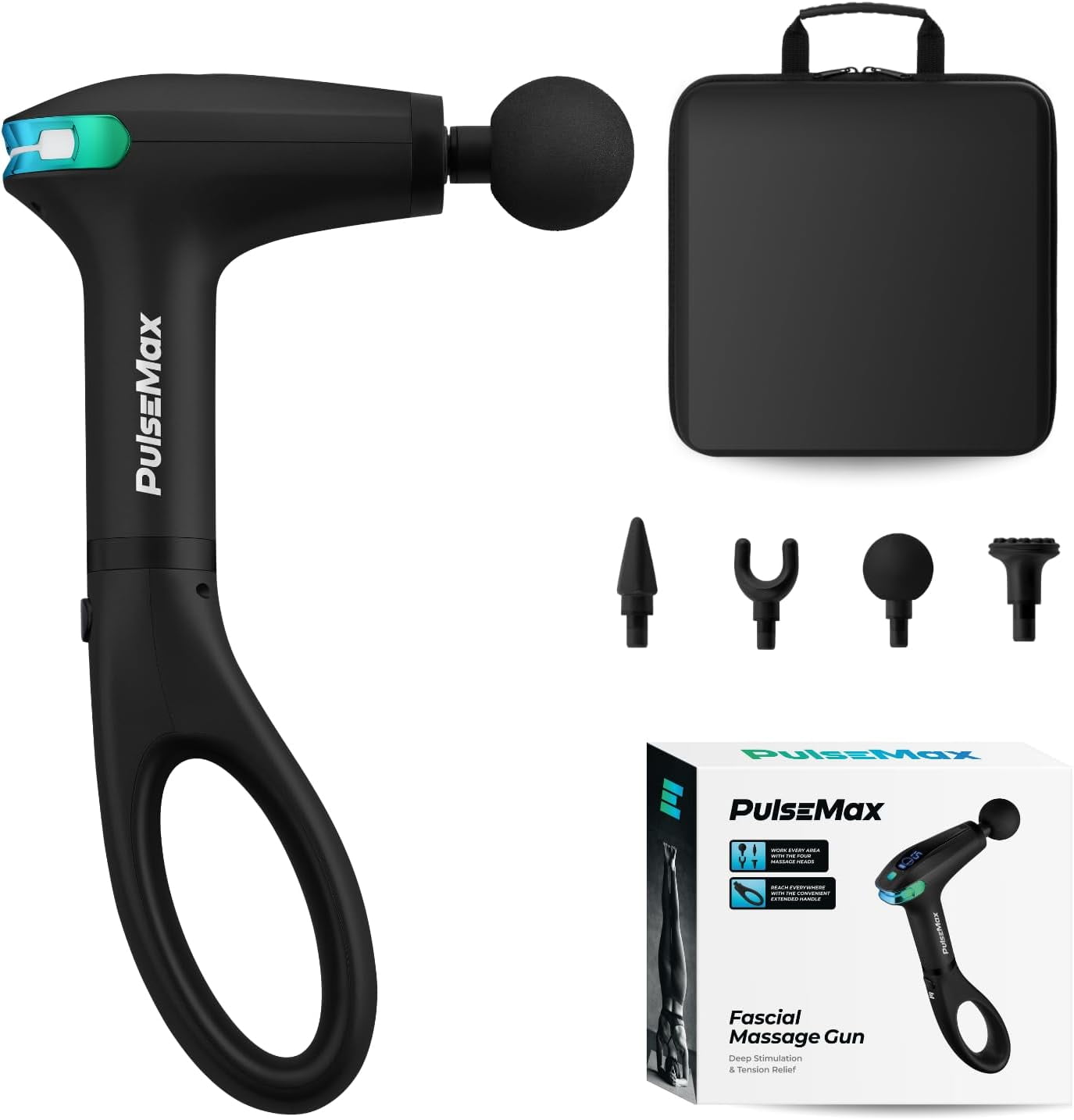 REATHLETE PULSEMAX Percussive Therapy Device Massage Gun for Muscle