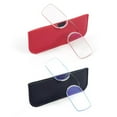 thumbnail image 1 of REAVEE 2 Pack Armless Reading Glasses for Men Women, Blue Light Blocking Readers Ultra Thin with Portable Case Black Red 3.5, 1 of 4