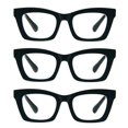 thumbnail image 1 of REAVEE 3 Pack Black Oversized Square Reading Glasses Oprah Style for Women, Blue Light Blocking Large Frame Computer Readers Spring Hinge, 1 of 4