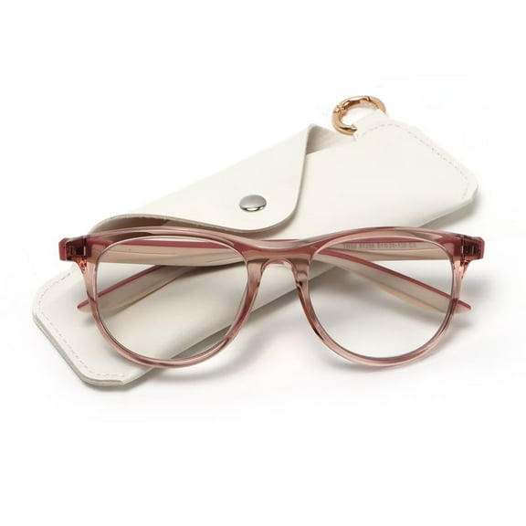 REAVEE Blue Light Blocking Reading Glasses for Women Readers Anti UV TR90 Lightweight Eyeglasses Pink 2.5