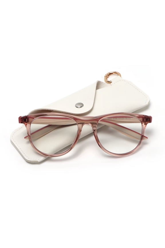 Blue Light Blocking Reading Glasses for Women Readers Anti UV TR90 Lightweight Eyeglasses Pink 2.5