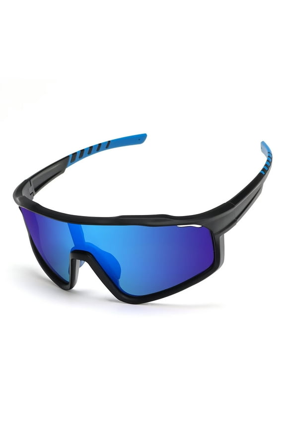 Cycling Glasses Men Women Running Glasses Polarized UV Protection Sports Glasses Adjustable Nose Bridge Full Frame Sunglasses with Ventilation Openings