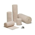 thumbnail image 1 of REB Elastic Bandage, Standard Compression Wrap with Clips, Tan, 4 in x 5 yds, 10 Count, 6 Packs, 60 Total, 1 of 1