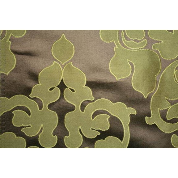 REBA Jacquard Fabric, 55 Inch. in Width | Home Decor, Avocado / Sample 3x3 Inch