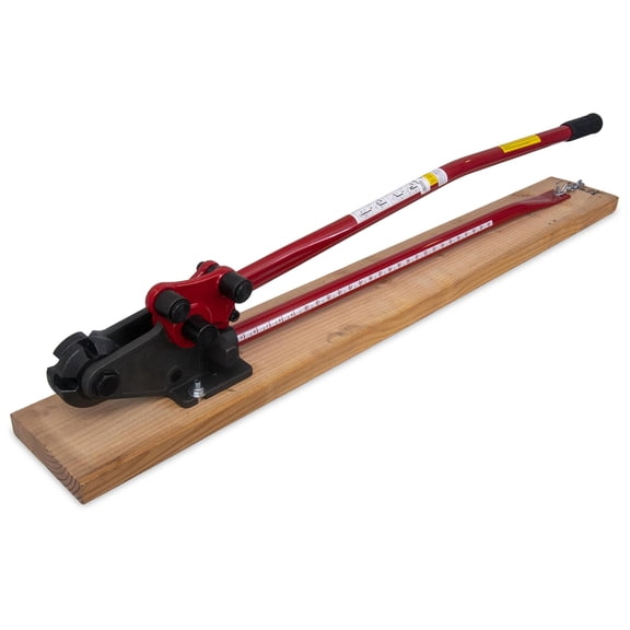 MARSHALLTOWN RCB63 HIT Open Jaw Rebar Cutter and Bender, Cuts and Bends #5 Rebar, Cuts and Bends #5 (5/8 Inch) Grade 60 Rebar, Open Jaw with Two Cutting Slots, 52 Inch Handle, Built-In Ruler