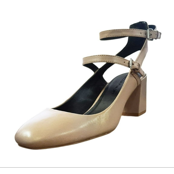REBECCA MINKOFF Women's Nude Nappa Brooke Heeled Sandals, Beige, 8
