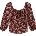 thumbnail image 1 of Rebecca Taylor Womens Tilda Pullover Blouse, Red, Large, 1 of 2